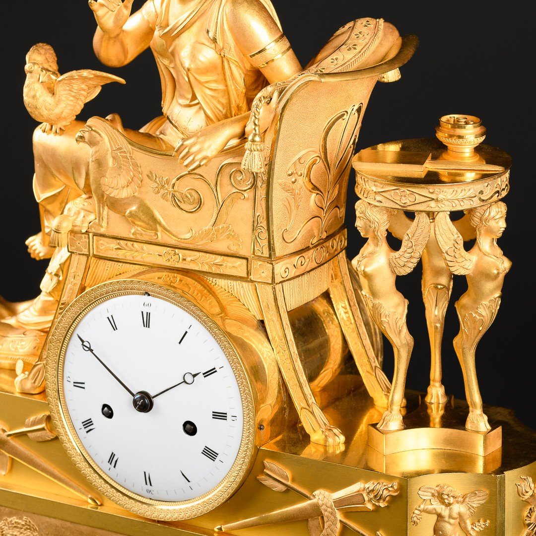 François - Louis Savart (1780-1828) - Fabulous Empire Clock “ The Love Letter ” -photo-2