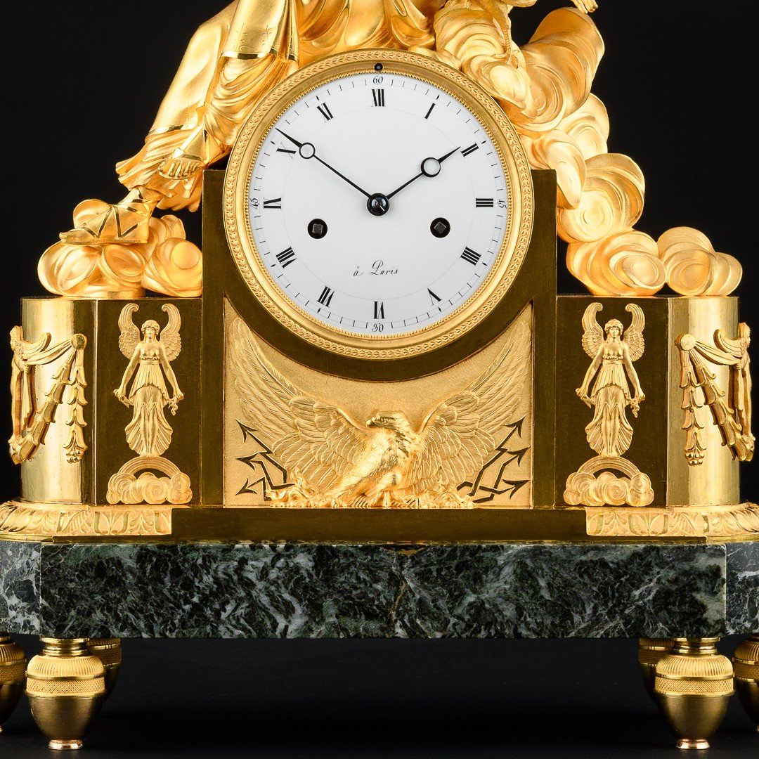 Mythological Empire Clock “ Hera With Peacock ”-photo-3