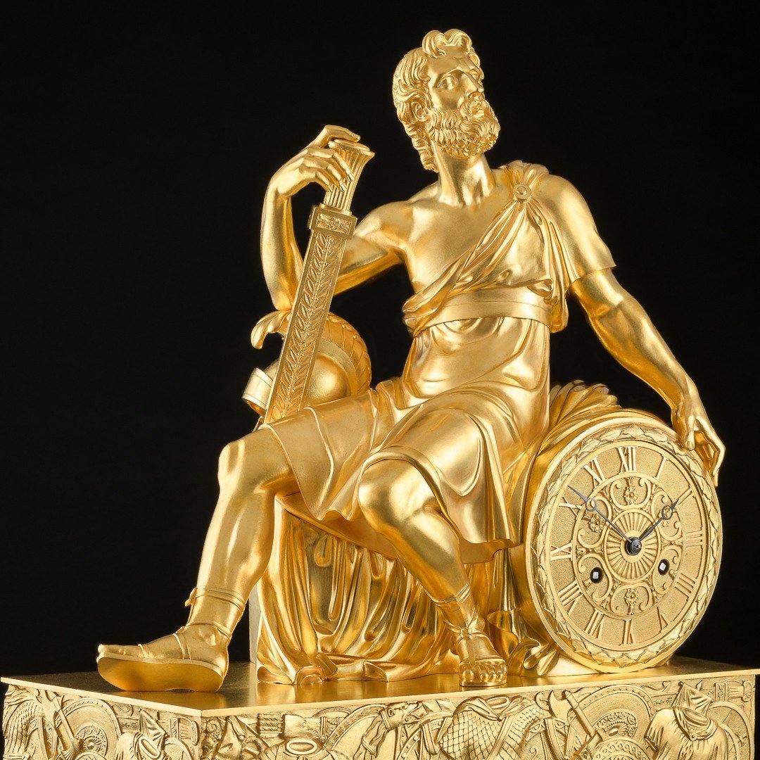 Signée Pierre - Philippe Thomire Et Louis Moinet - Spectaculaire Pendule Empire “ Ulysse ”-photo-2