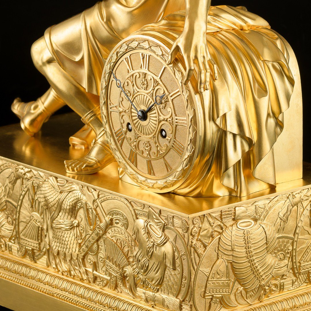 Signée Pierre - Philippe Thomire Et Louis Moinet - Spectaculaire Pendule Empire “ Ulysse ”-photo-3