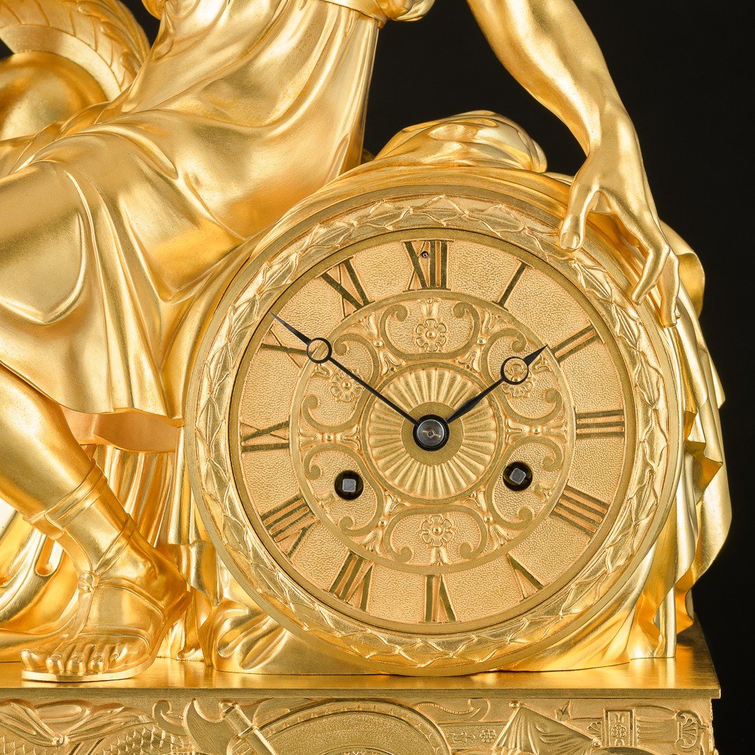 Signée Pierre - Philippe Thomire Et Louis Moinet - Spectaculaire Pendule Empire “ Ulysse ”-photo-6