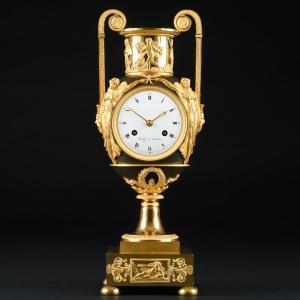 Sublime Empire Vase Clock “ Allegory Of The Four Seasons ”