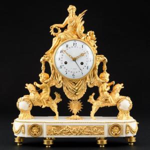 Important Louis XVI Period Mantel Clock “ Abundantia “