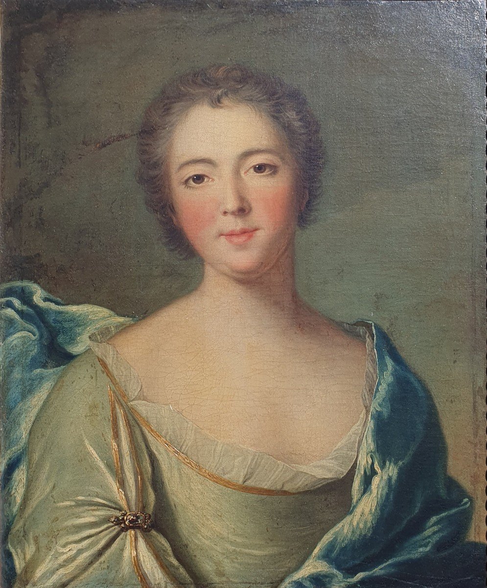 Portrait Of Madame De Pompadour (presumed Of) Jean-marc Nattier (follower Of) Eighteenth Louis XV-photo-2