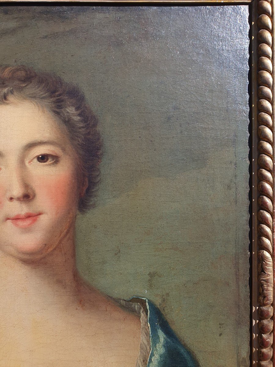 Portrait Of Madame De Pompadour (presumed Of) Jean-marc Nattier (follower Of) Eighteenth Louis XV-photo-1