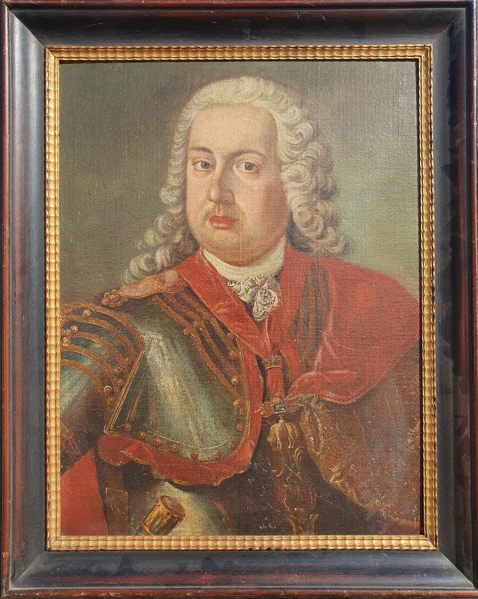 Portrait François 1er (1708-1765) Father Of Marie-antoinette 18th Century Franz I Stephan Meytens