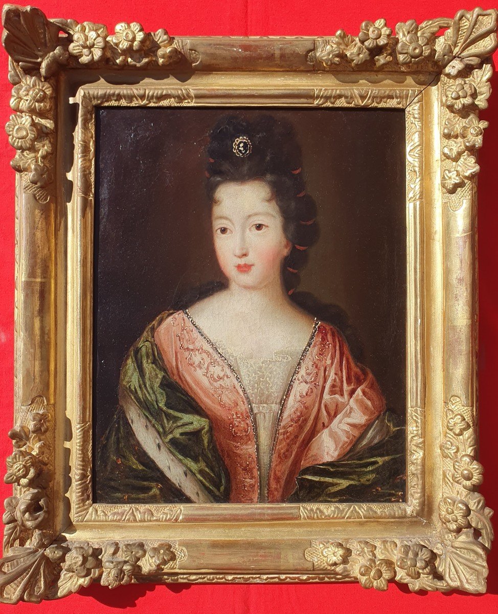 Portrait Louise Françoise De Bourbon (presumed Of) Mademoiselle De Nantes, Daughter Of Louis XIV