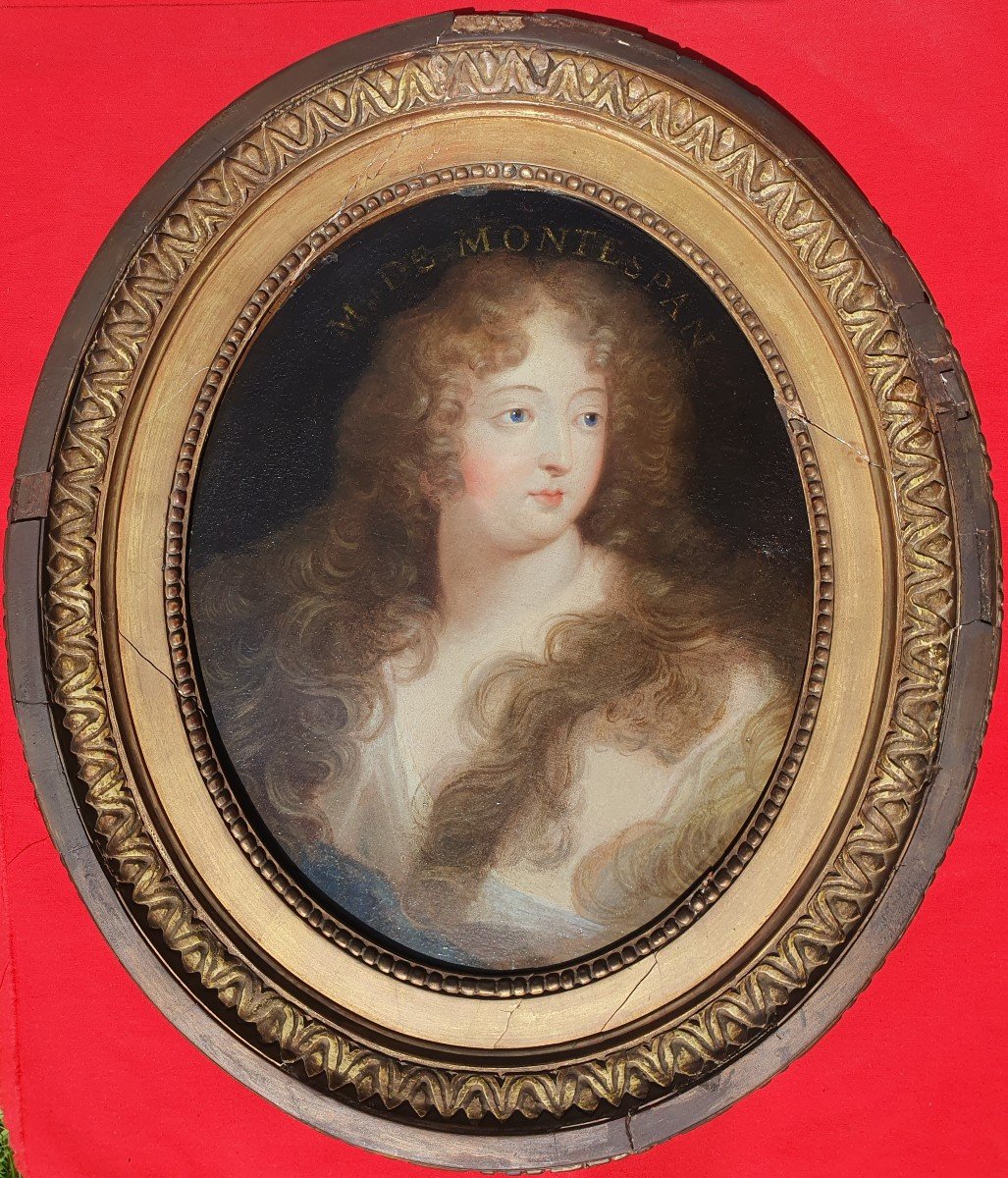 Portrait Madame De Montespan (1640-1707) Françoise Athénaïs De Rochechouart De Mortemart XVIIth-photo-2