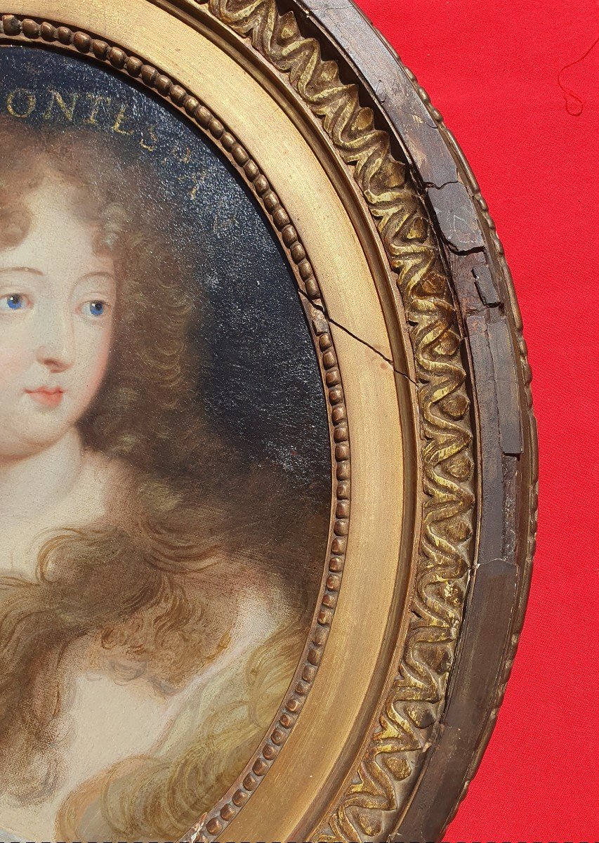 Portrait Madame De Montespan (1640-1707) Françoise Athénaïs De Rochechouart De Mortemart XVIIth-photo-4