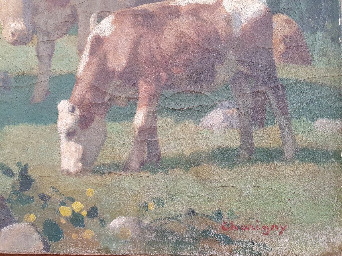 André Charigny (1902-2000)  Les Vaches Besançon Franche-Comté Bourgogne Jura Rosa Bonheur-photo-2