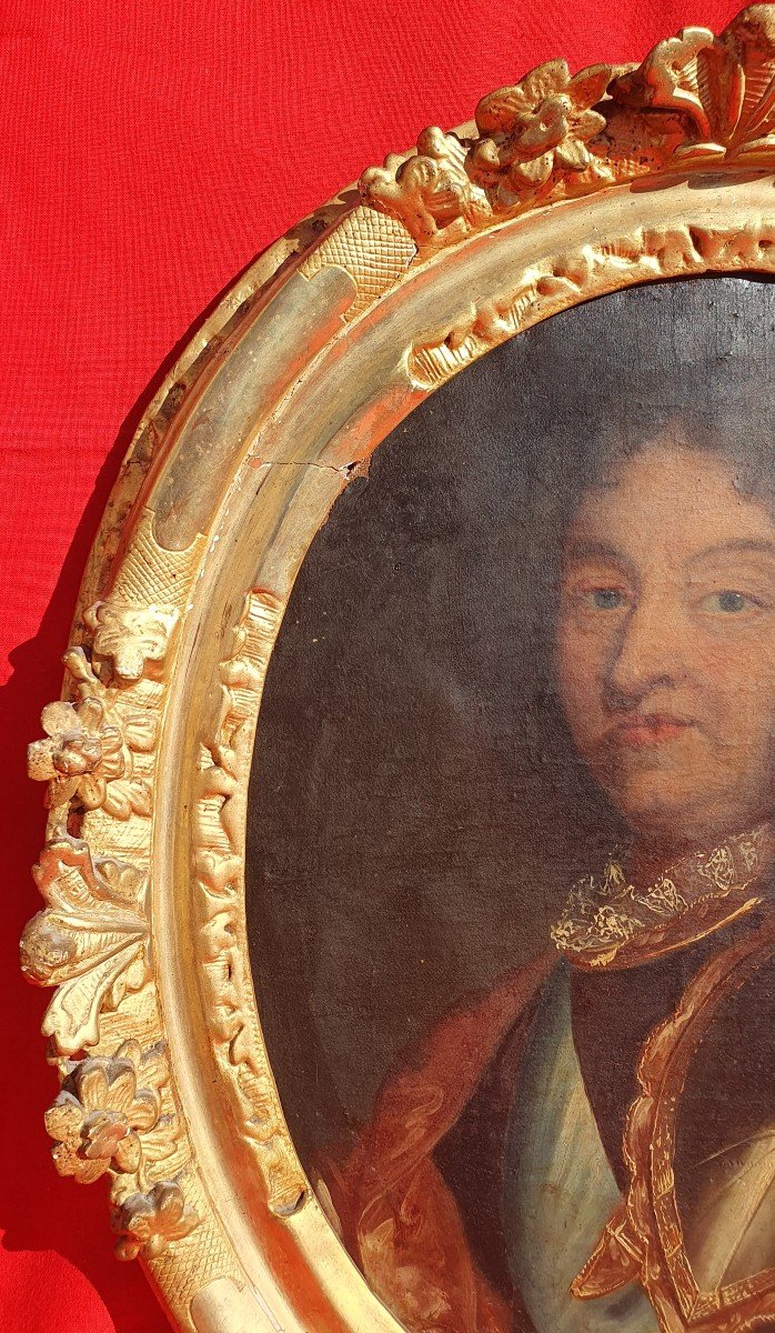 Portrait de Louis XIV (1638-1715)  en armure Pierre Mignard (atelier de) – XVIIe Roi de France-photo-2