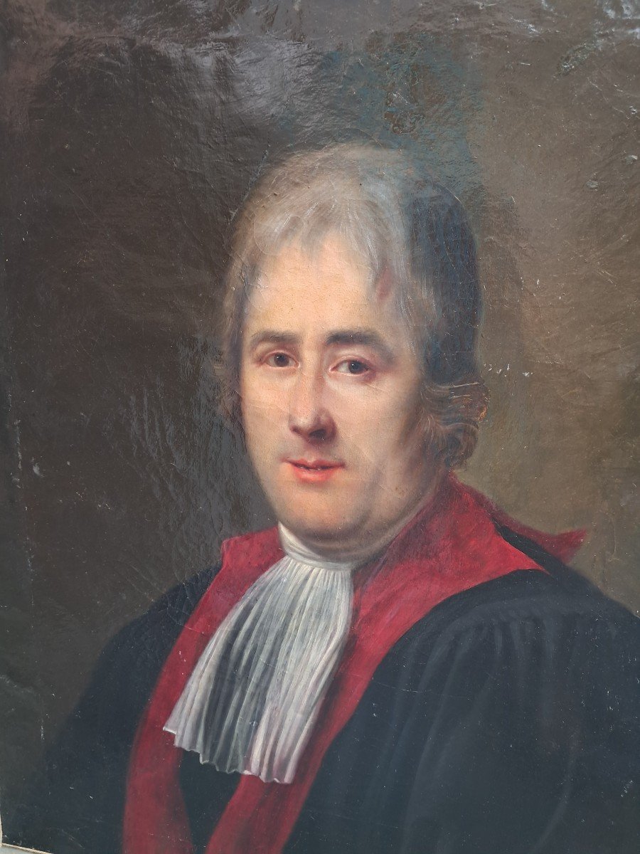 18th Century Portrait Lawyer Judge Man Of Law Noble Nobility Louis XVI Decoration Chateau-photo-3