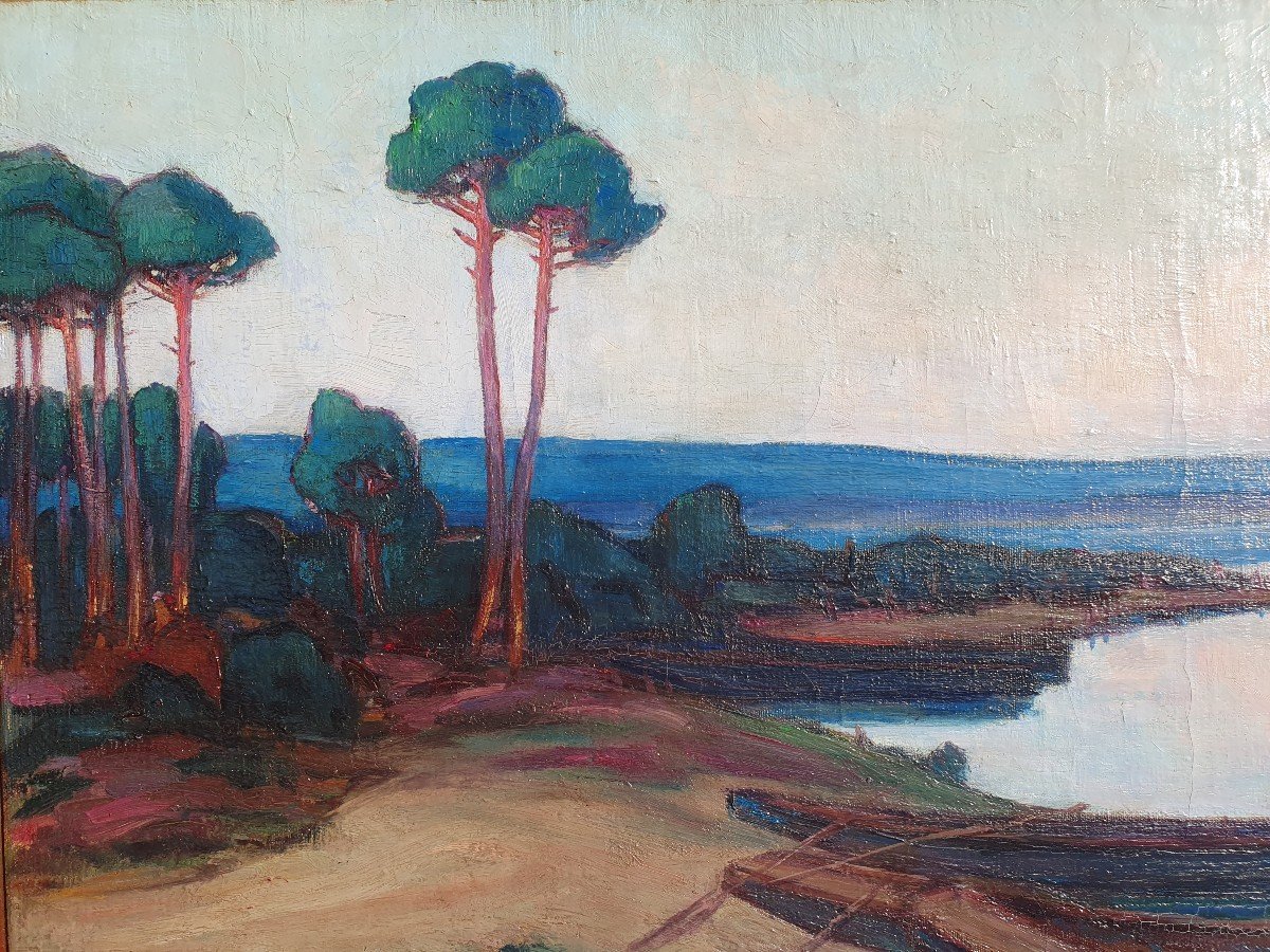 René Gouget De Casteras (1898-1976) Lake Landes, Sourgen, Cabié, Gueit Landes-photo-1