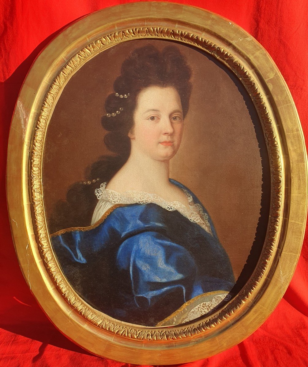 Portrait de Marie Mancini (1639-1715) Princesse Colonna Pierre Mignard (entourage de) XVIIe 