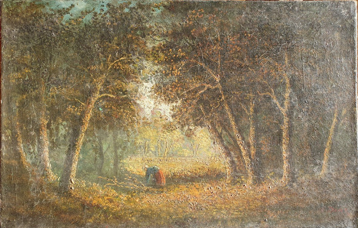 Narcisse Diaz De La Pena (1807-1876) Barbizon School Fontainebleau 19th