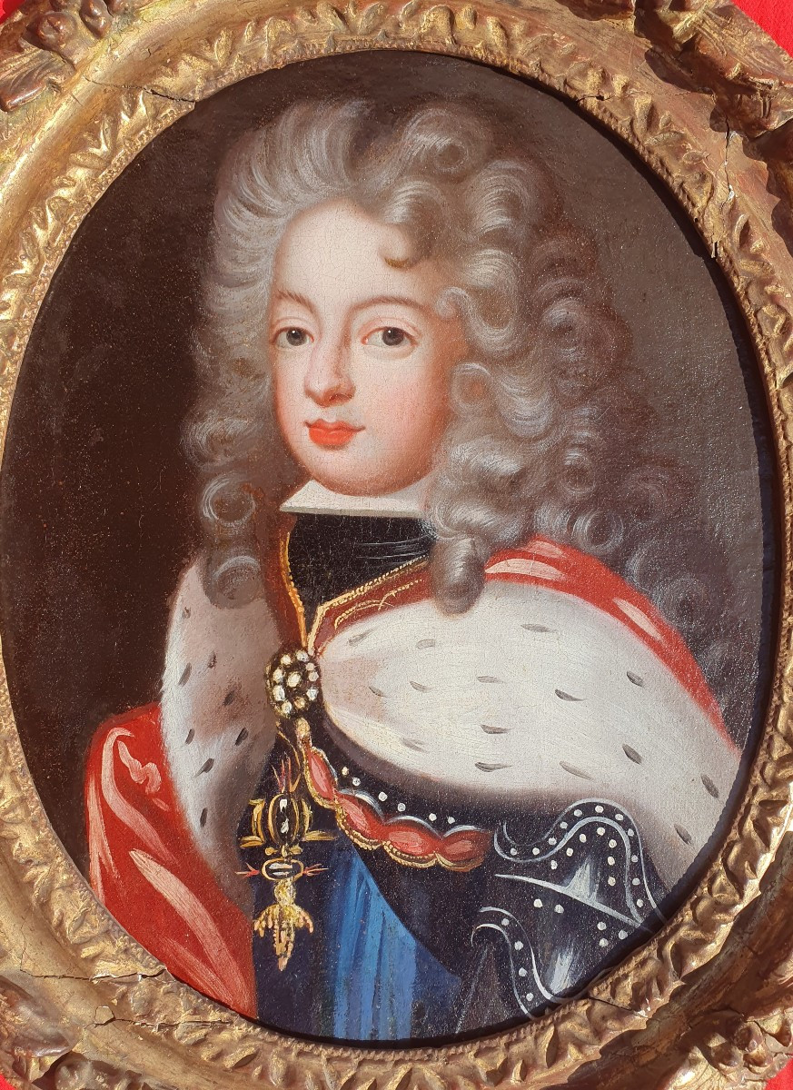 Portrait du Roi Philippe V d’Espagne (1683-1746), Pierre Gobert (entourage de) XVIIe-photo-2