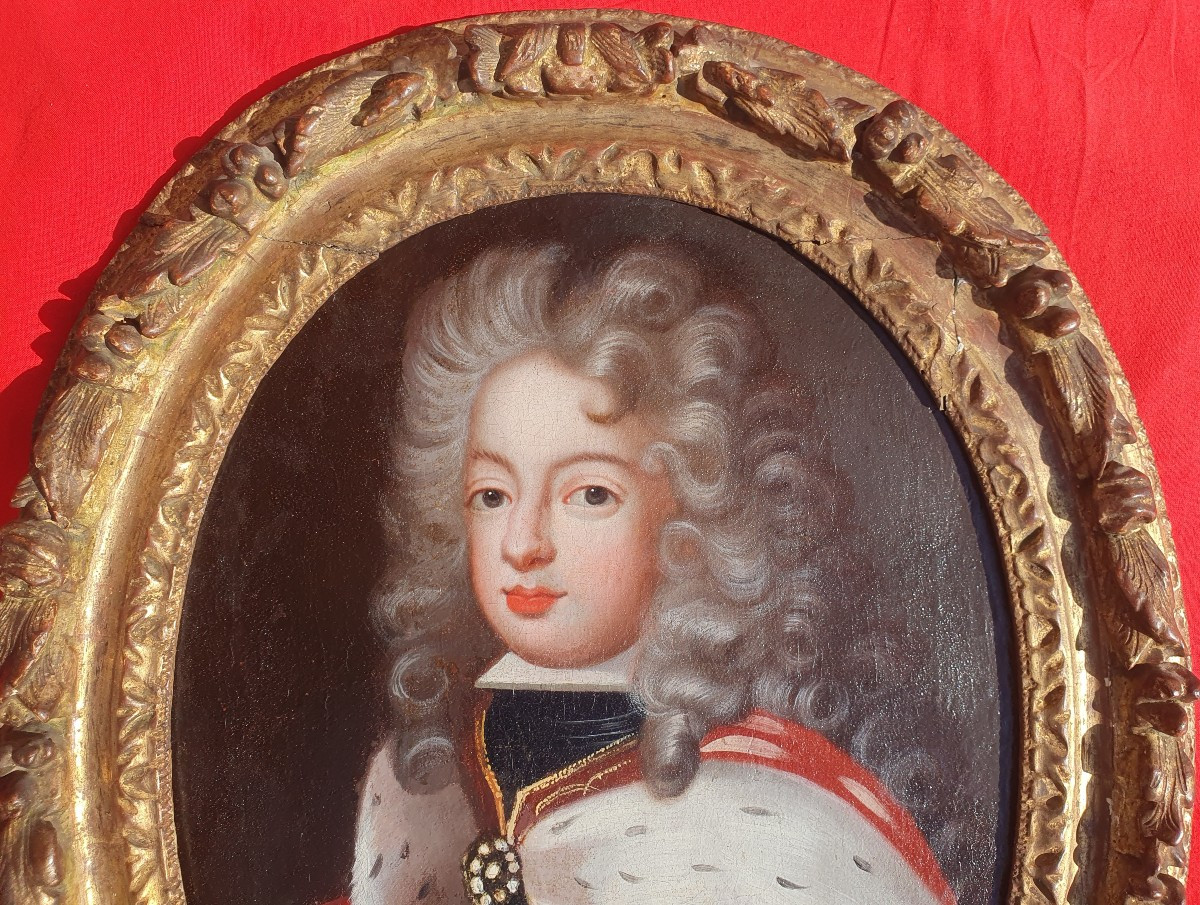 Portrait du Roi Philippe V d’Espagne (1683-1746), Pierre Gobert (entourage de) XVIIe-photo-4