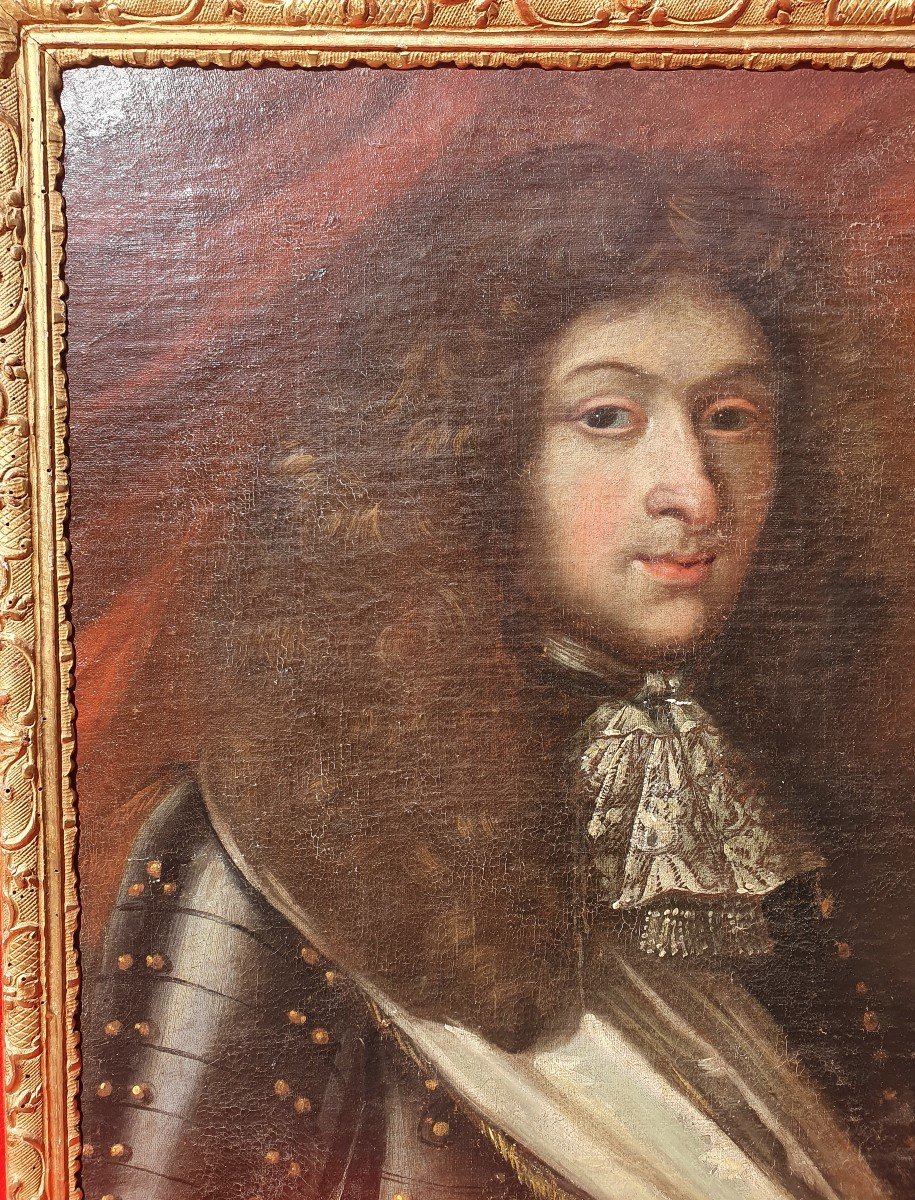 Portrait De Monsieur Frère Du Roi Louis XIV (présumé de) XVIIe 17e Philippe d'Orléans-photo-1