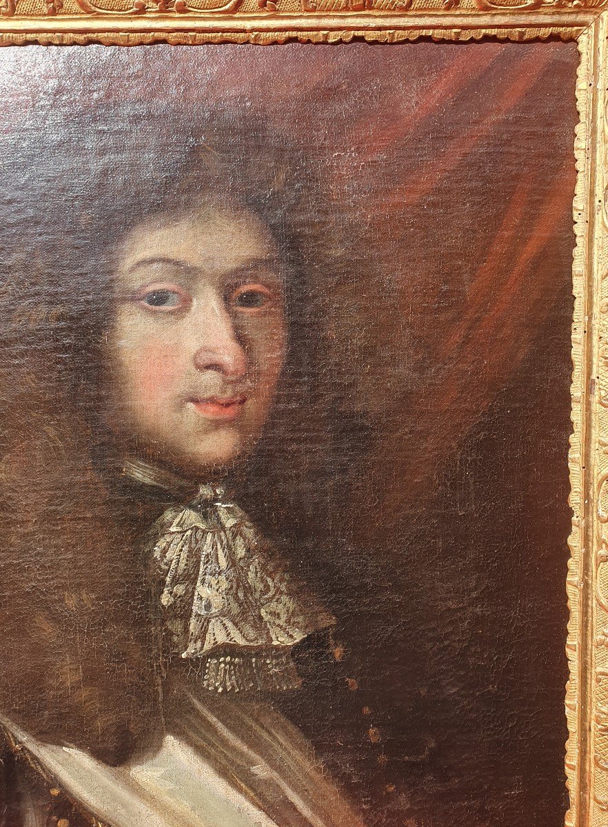 Portrait De Monsieur Frère Du Roi Louis XIV (présumé de) XVIIe 17e Philippe d'Orléans-photo-2