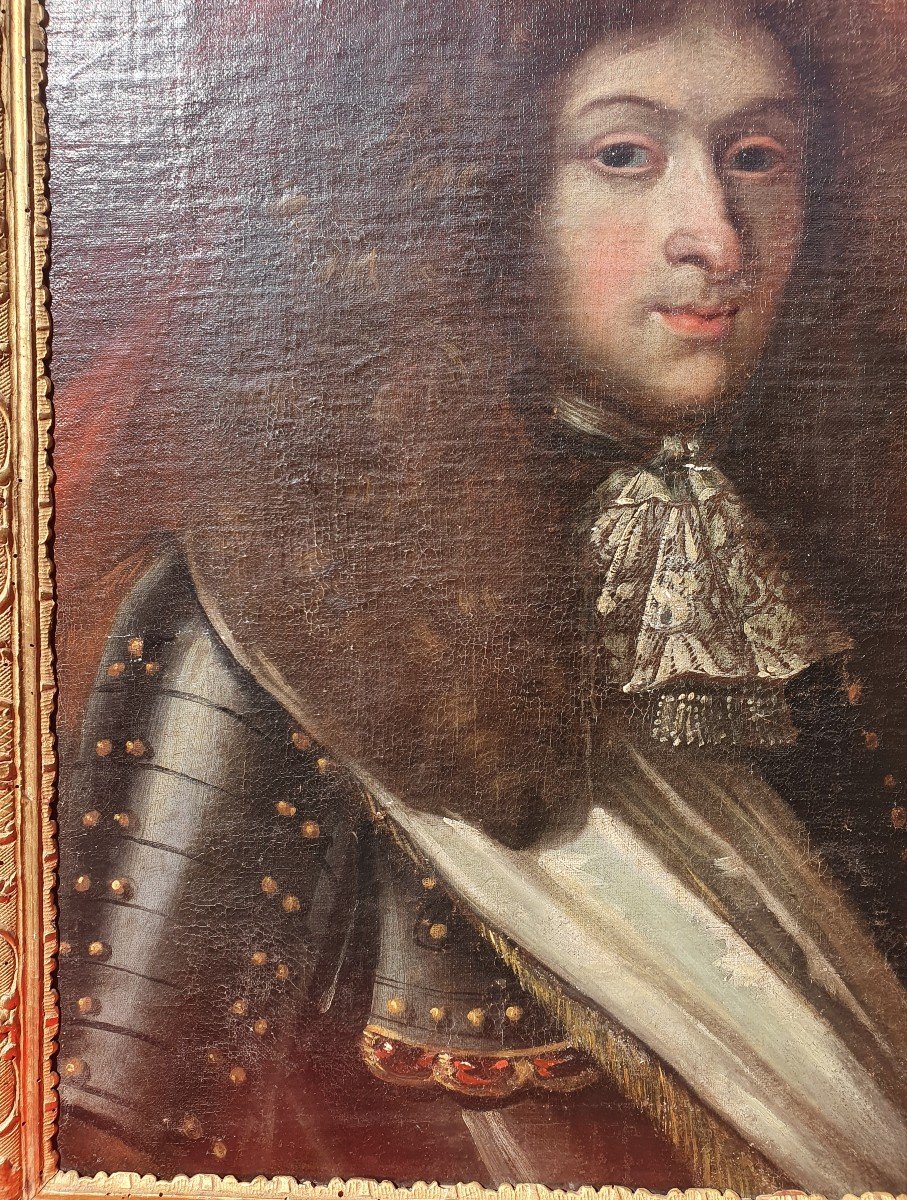 Portrait De Monsieur Frère Du Roi Louis XIV (présumé de) XVIIe 17e Philippe d'Orléans-photo-3