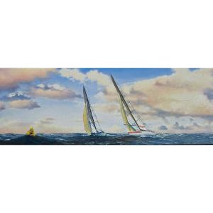 Cartahu Hubert Mounier Painter Of The Navy Louis Vuitton Cup America One Ls Prada Regatta