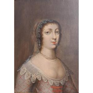 Jean Ducayer 17th Century Portrait Of A Lady Of Quality Louis XIII Period 