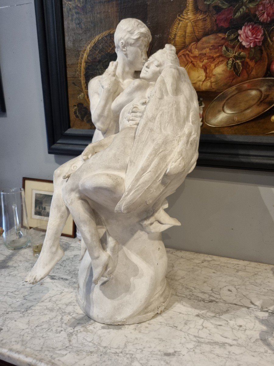 Plâtre Original De Gustave Suchetet Pour La Statue Nid d'Amour à La Roche Sur Yon-photo-6