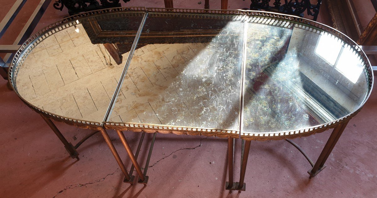 Jansen Baguès Style Tripartite Table