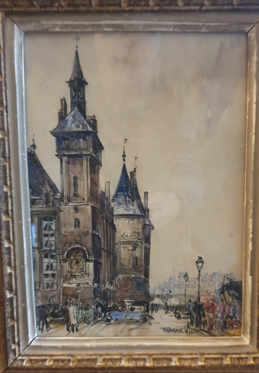 Aquarelle De Frank Will La Conciergerie Paris-photo-4