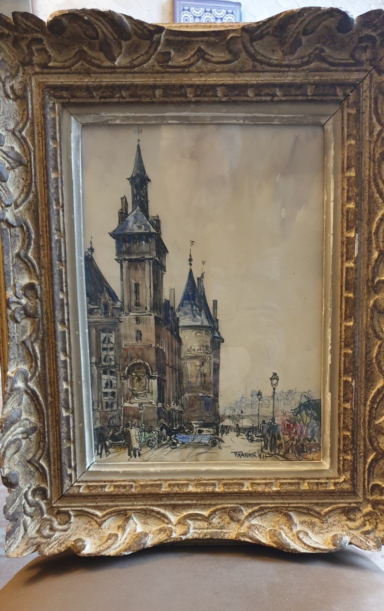 Aquarelle De Frank Will La Conciergerie Paris-photo-1