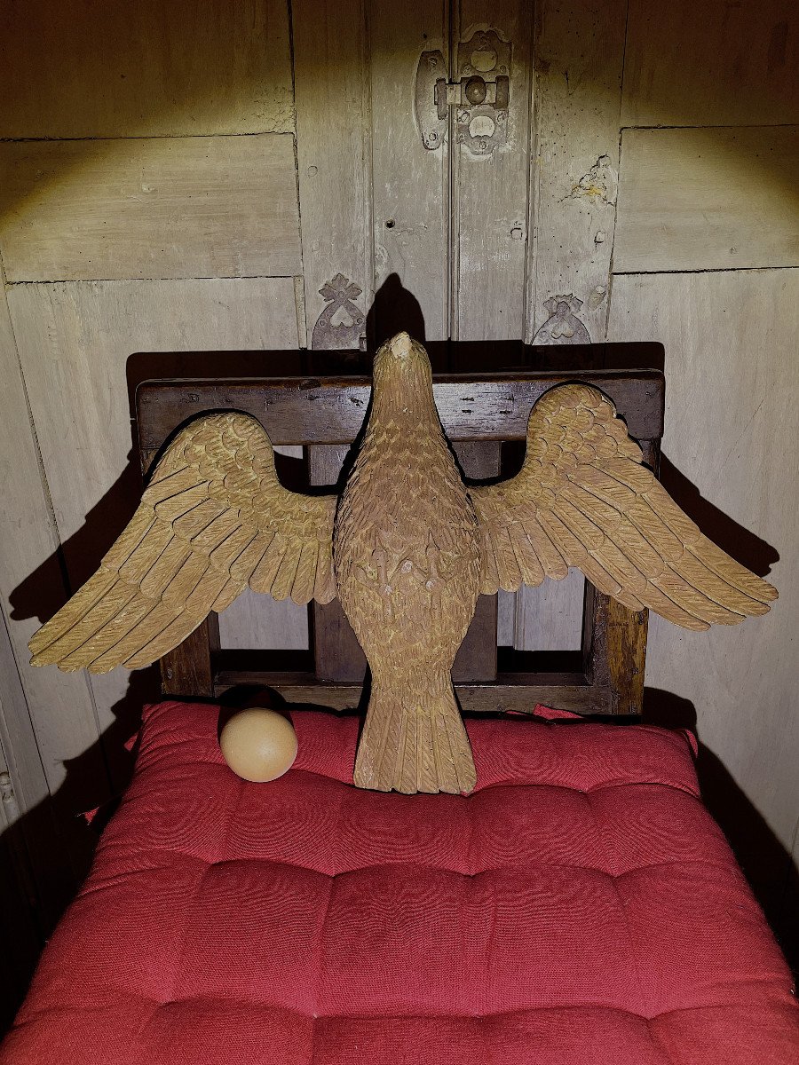 Dove Of The Holy Spirit In Carved Wood From The 18th Century-photo-4