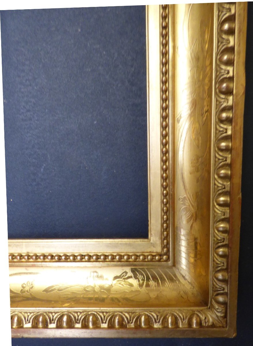 19th Century Wooden And Gilded Stucco Frame-photo-4