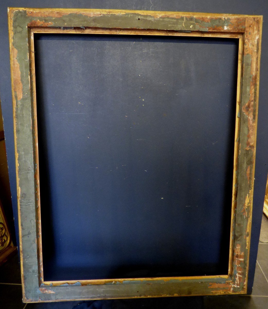 19th Century Wooden And Gilded Stucco Frame-photo-1