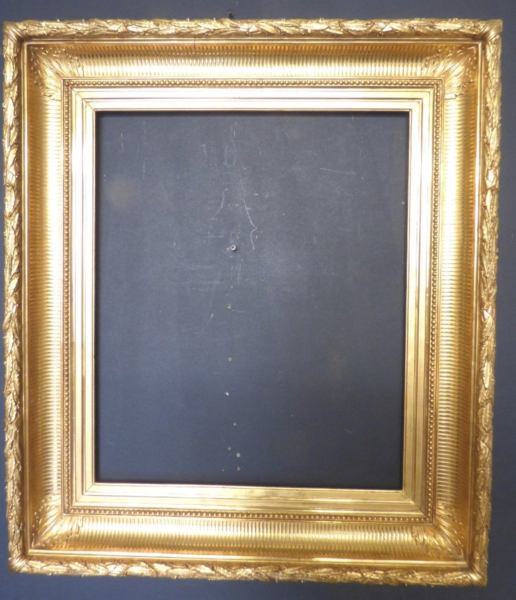 19th Century Wooden And Gilded Stucco Frame-photo-1