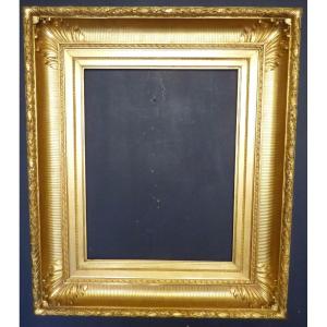 19th Century Wooden And Gilded Stucco Frame