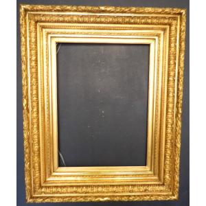 19th Century Wooden And Gilded Stucco Frame