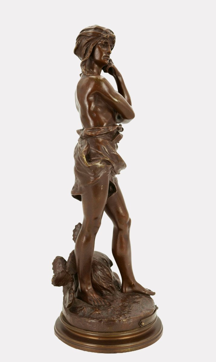 Henri Honoré Plé (1853-1922), The Victorious David / - The Melancholy Of The Radiant Hero --photo-3