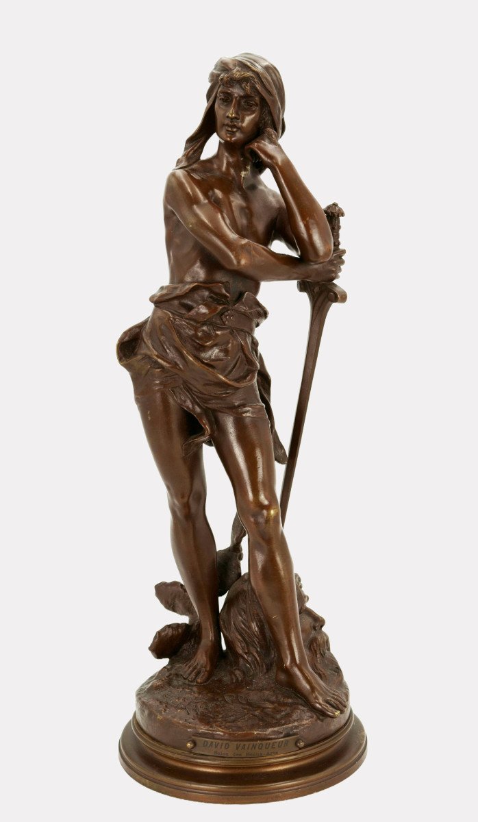 Henri Honoré Plé (1853-1922), The Victorious David / - The Melancholy Of The Radiant Hero -