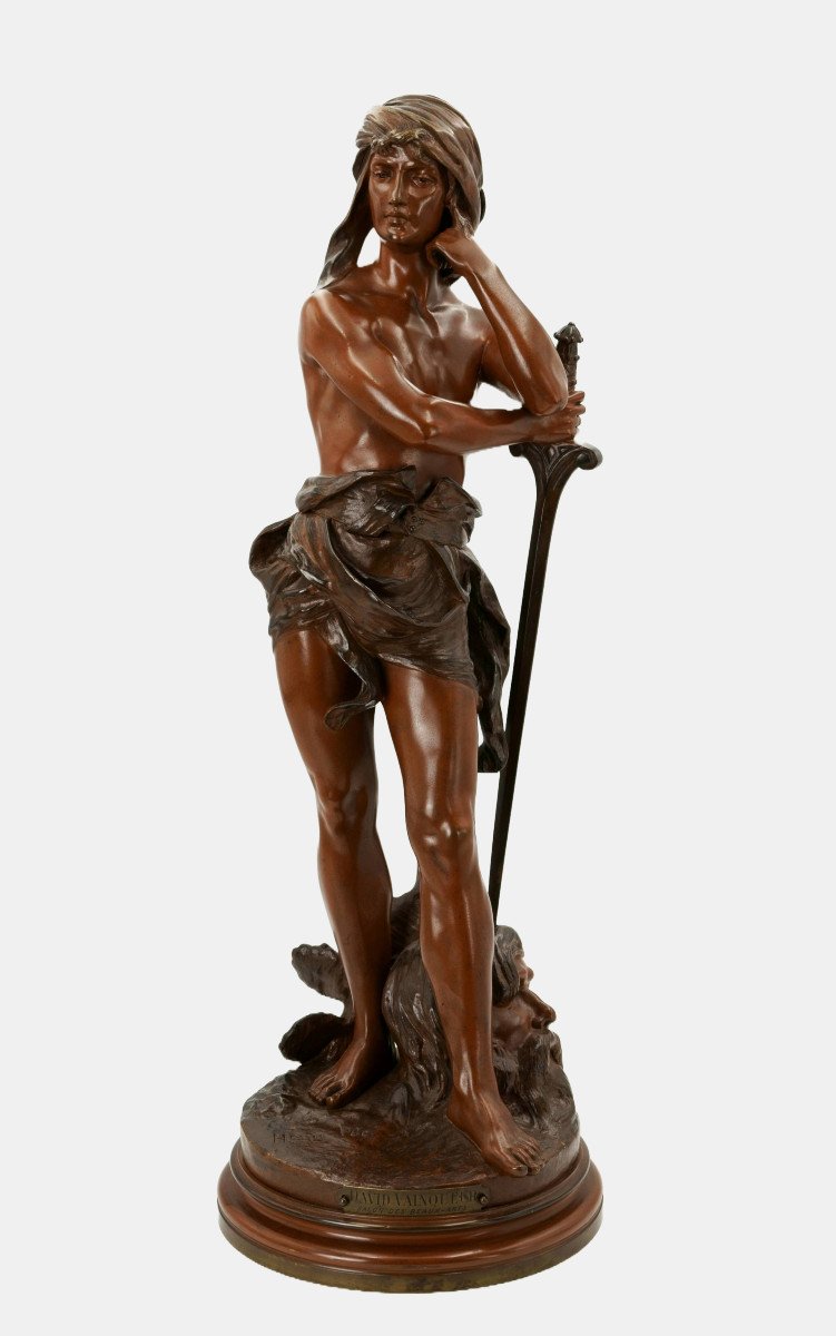 Henri Honoré Plé (1853-1922), The Victorious David / - The Melancholy Of The Radiant Hero -