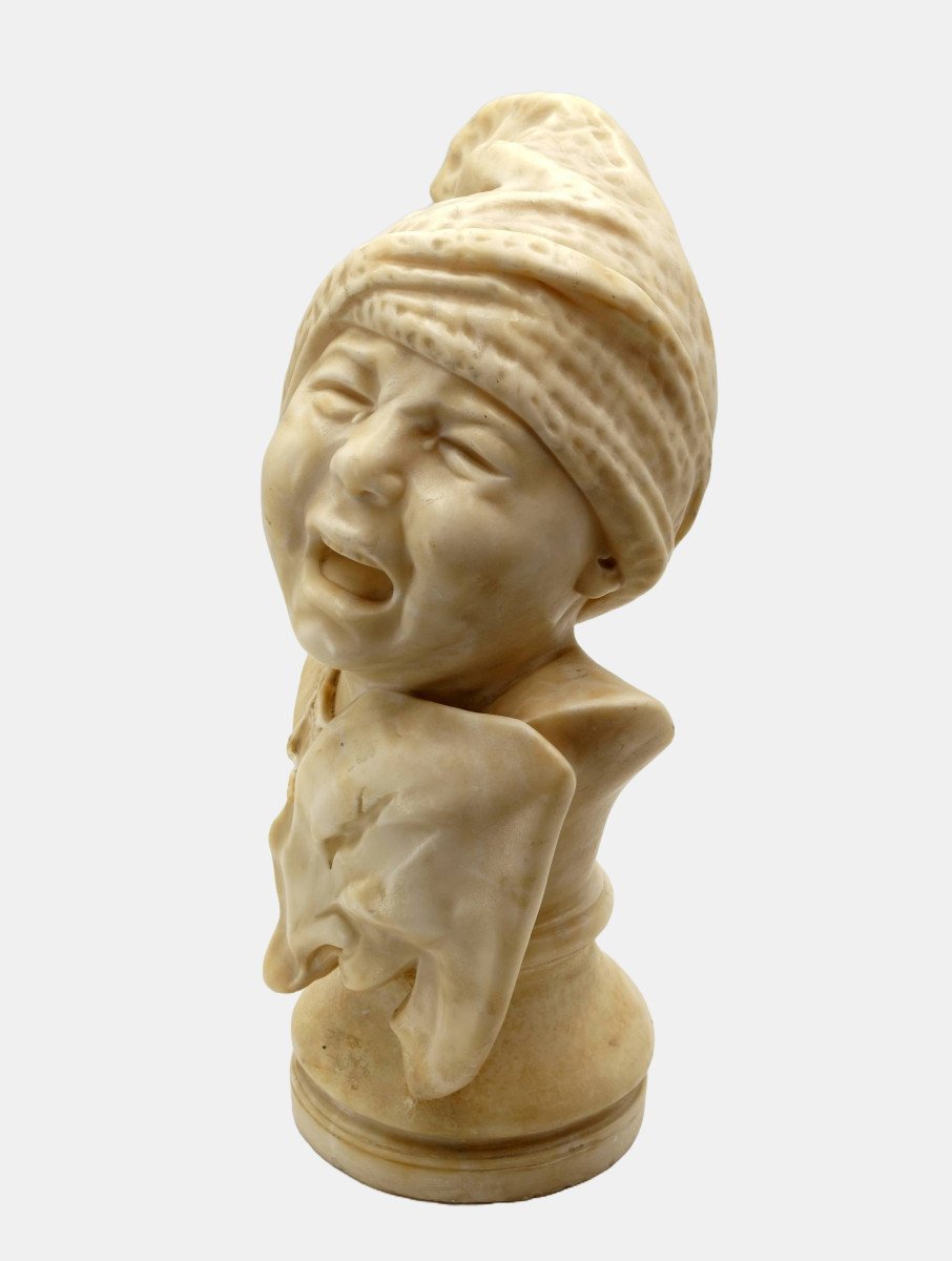 Jef Lambeaux (1852-1908), Weeping Boy With Laughing Mask, C. 1890 / - The Tragicomedy --photo-2