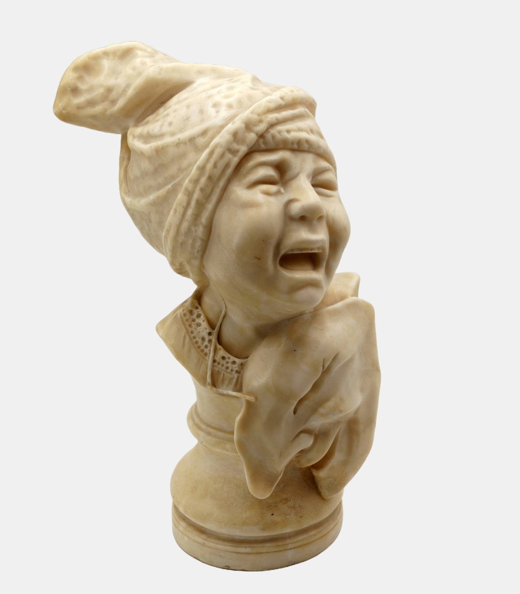 Jef Lambeaux (1852-1908), Weeping Boy With Laughing Mask, C. 1890 / - The Tragicomedy --photo-1