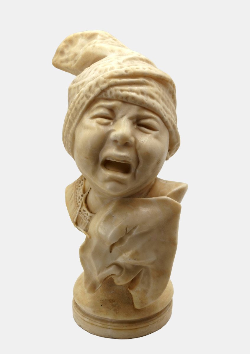 Jef Lambeaux (1852-1908), Weeping Boy With Laughing Mask, C. 1890 / - The Tragicomedy -