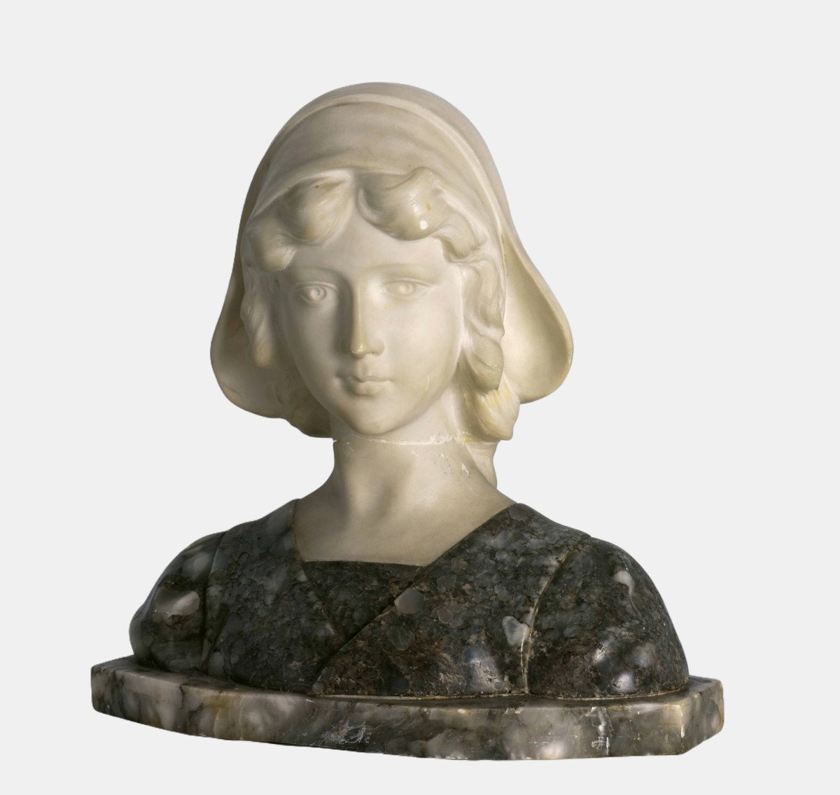 Anonymous, Bust Of A Young Woman, Circa 1900 / - Beauty Of Youth --photo-4