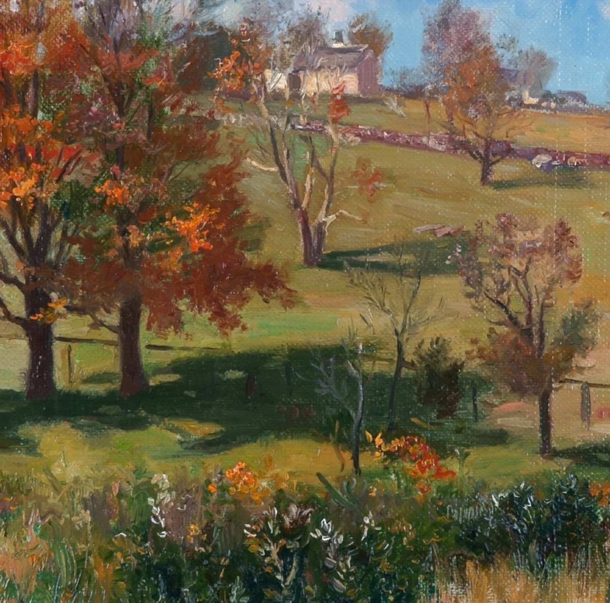 Frederick Vezin (1859-1933), Paysage d'Automne Au Soleil, 1905 / - été Indien --photo-3