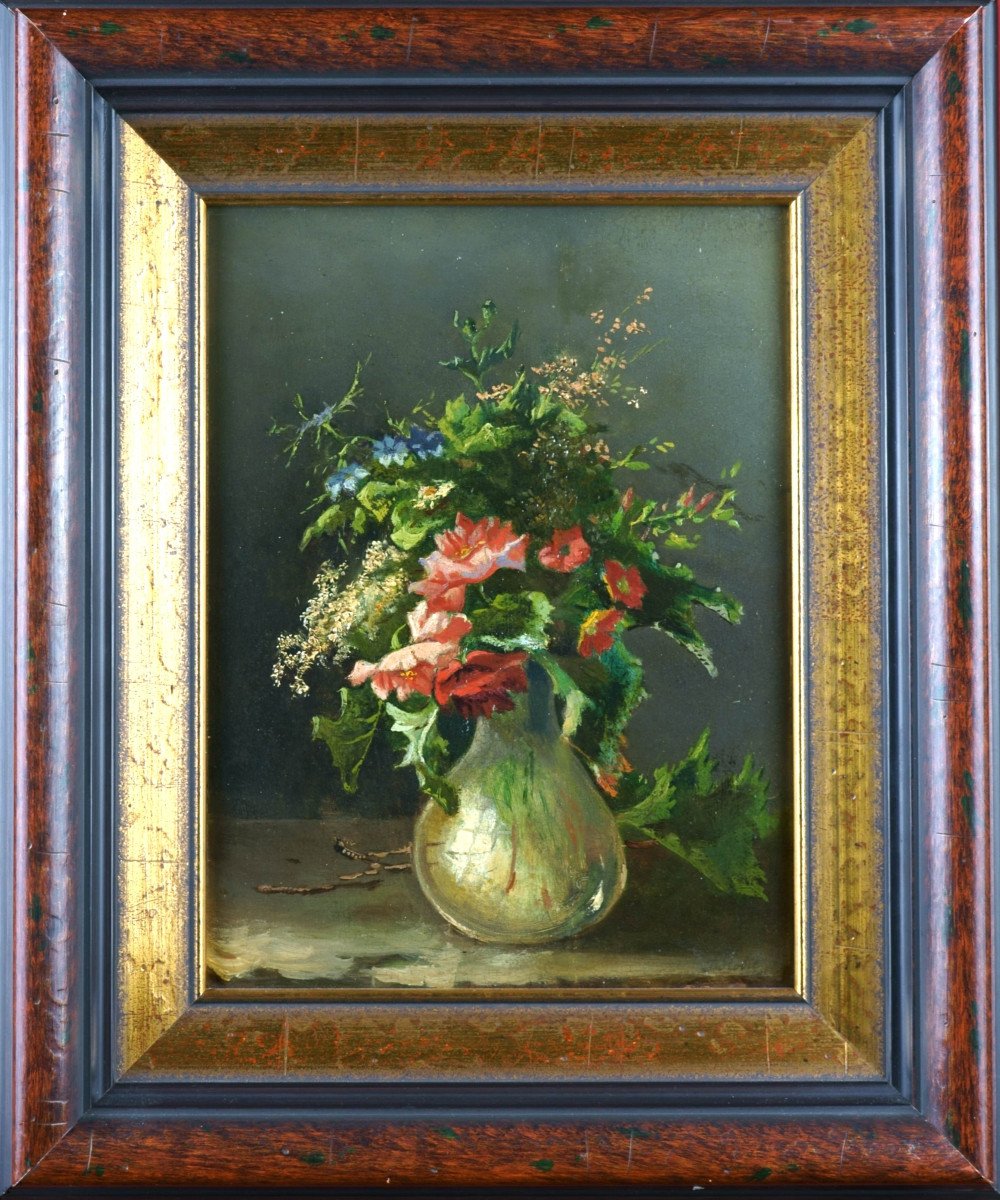 Jean-baptiste Robin (1821-1910), Still Life / - The Beauty Of Wild Flowers --photo-3