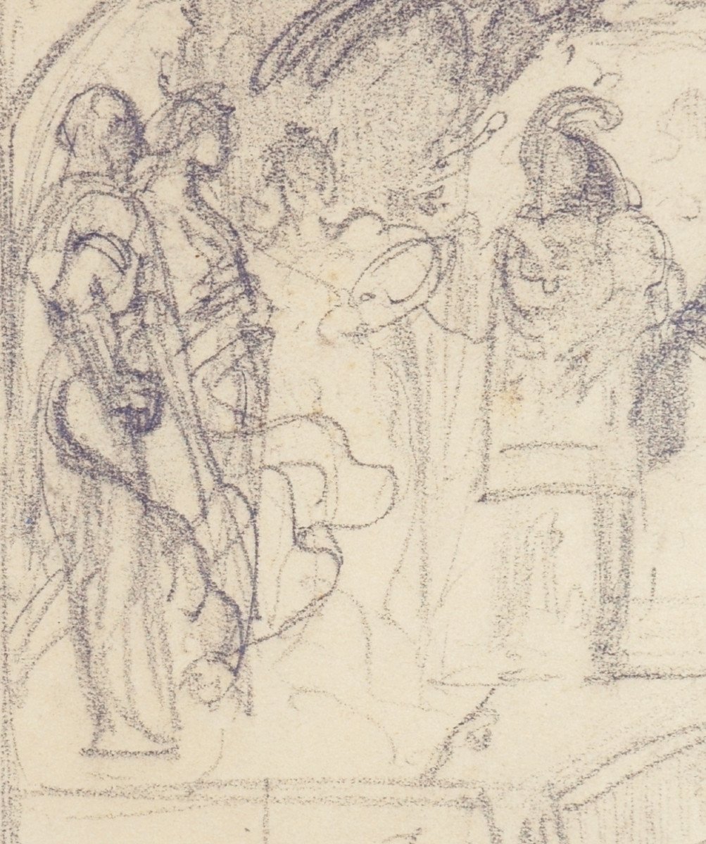 Arthur Kampf (1864-1950), Study For An Allegory Of Victory, Circa 1900-photo-3