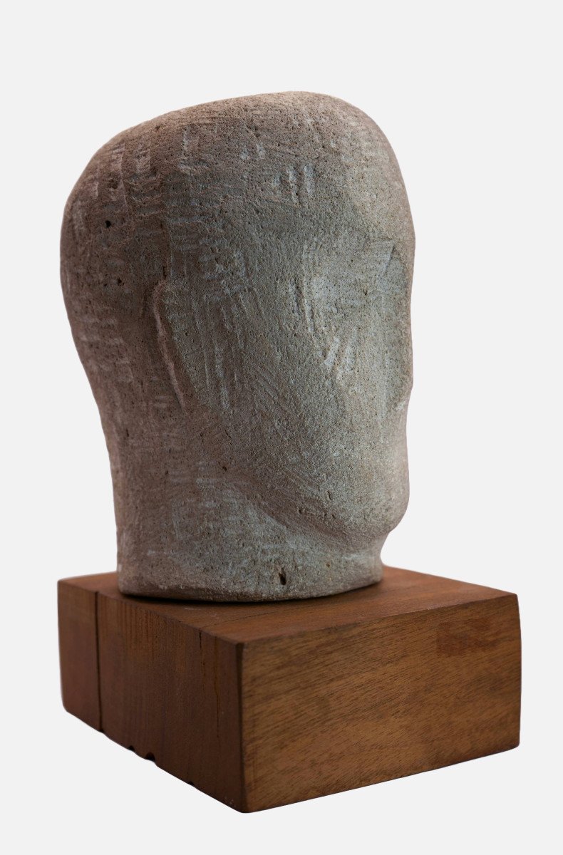 Paul Dierkes (1907-1968), Tête Archaïque, 1952 / - l'Originalité Façonnée --photo-2