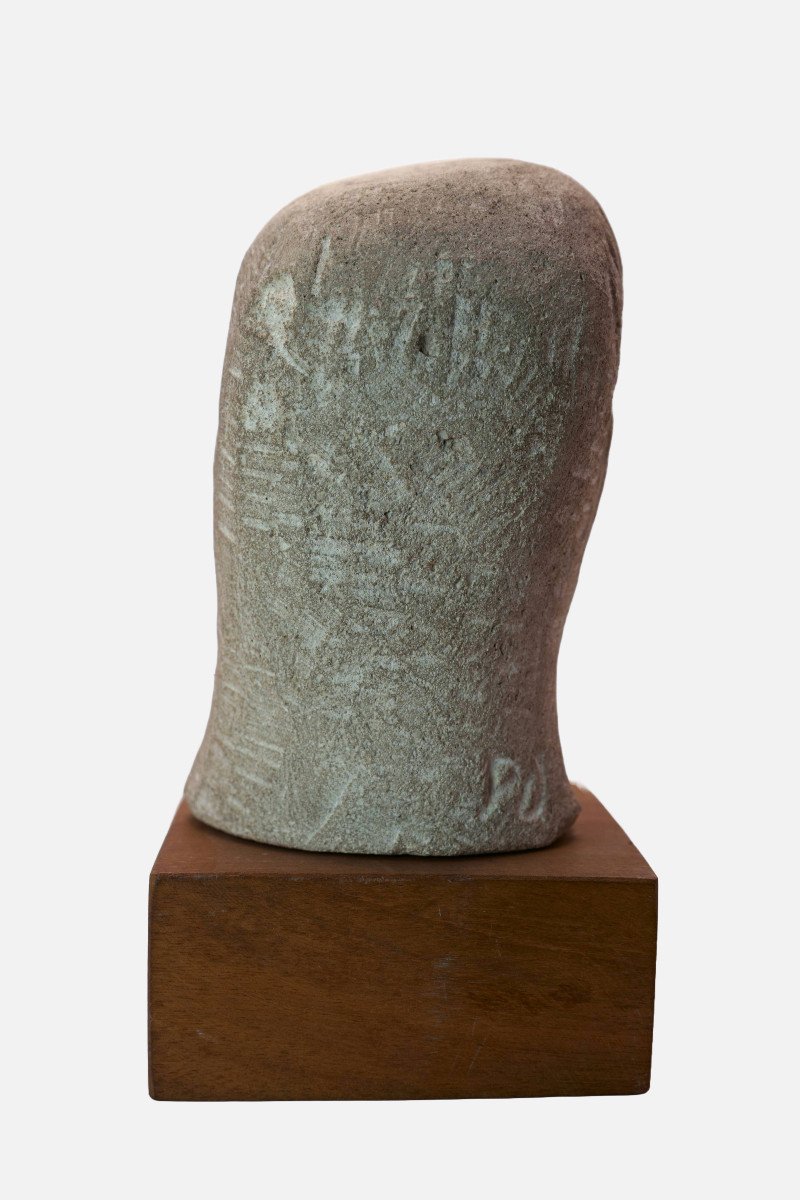 Paul Dierkes (1907-1968), Tête Archaïque, 1952 / - l'Originalité Façonnée --photo-1