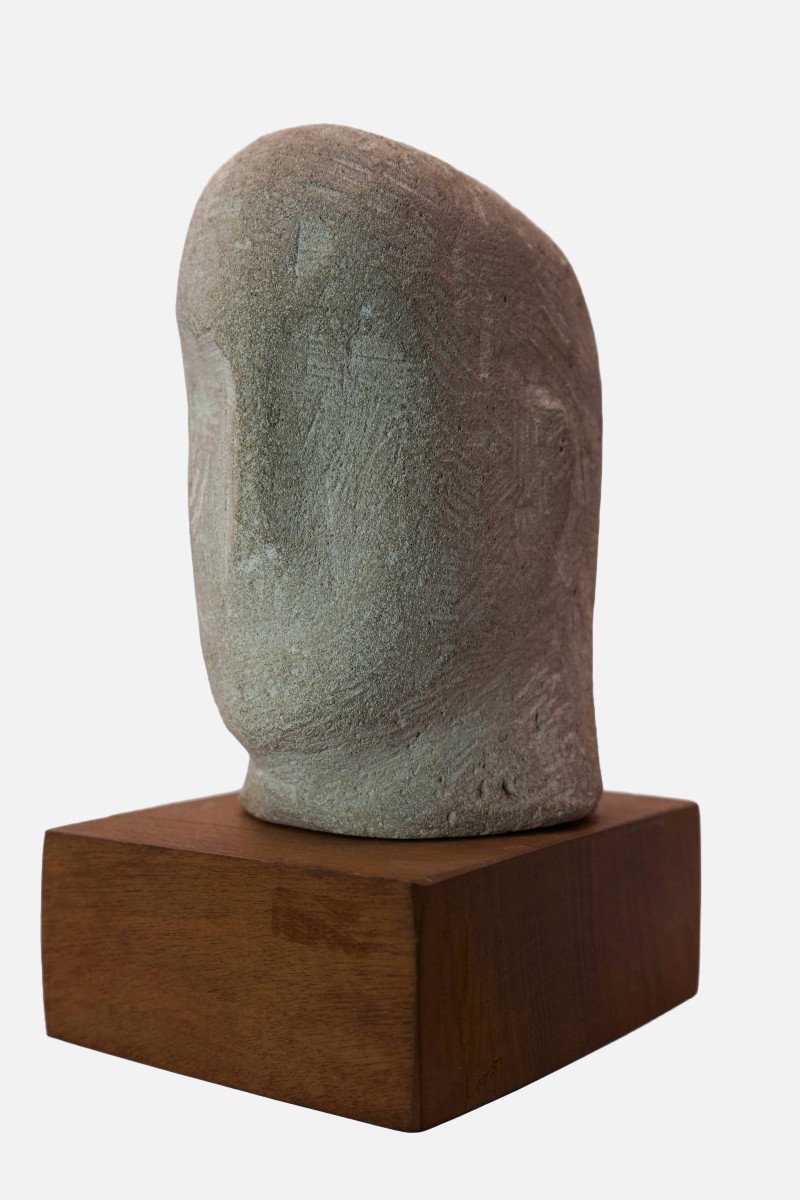 Paul Dierkes (1907-1968), Tête Archaïque, 1952 / - l'Originalité Façonnée --photo-3