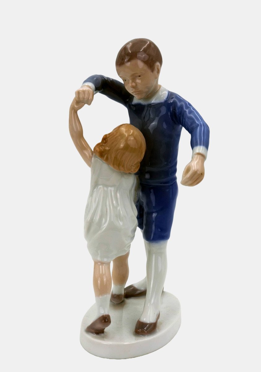 Bing & Gröndahl Figurine By Michaela Ahlmann, Dance School / - First Dance Steps --photo-2